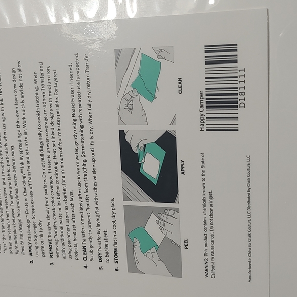 Chalk Couture Happy Camper Transfer - Picture 3 of 3